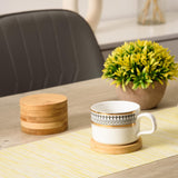 24 Pcs Round Bamboo Coasters 3.15 Inch Bamboo Wood Coasters Natural Wooden Coasters Bamboo Drink Cup Coasters Set for Coffee Table, Hot Drinks, Cold AWIZOM