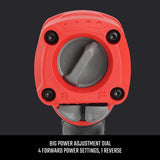 Craftsman CMXPTSG1003NB ½-in 750 ft-lbs Air Impact Wrench, Red and Black Craftsman