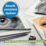 Faber-Castell Creative Studio Art On-The-Go Graphite Sketch Set – 15 Sketching Pencils and Accessories Faber-Castell