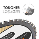 Luckyway 2-Pack 7-1/4 Inch 24T Framing & 60T Finish with 5/8 Inch Arbor TCT Circular Saw Blade for Cutting Wood Luckyway