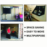 Plan Station Mini WS3700 Portable Standing Desk, Workbench, Station, Storage for Jobsite, Garage, Office, Shop, Hanging Work Surface, Black Plan Station