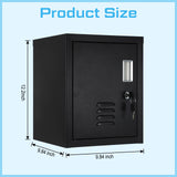 Suzile Lockable Storage Cabinet Metal Lockable Steel Storage Cabinet Organizer Storage Lockers for Employees Vertical Metal Cabinets End Side Table Suzile