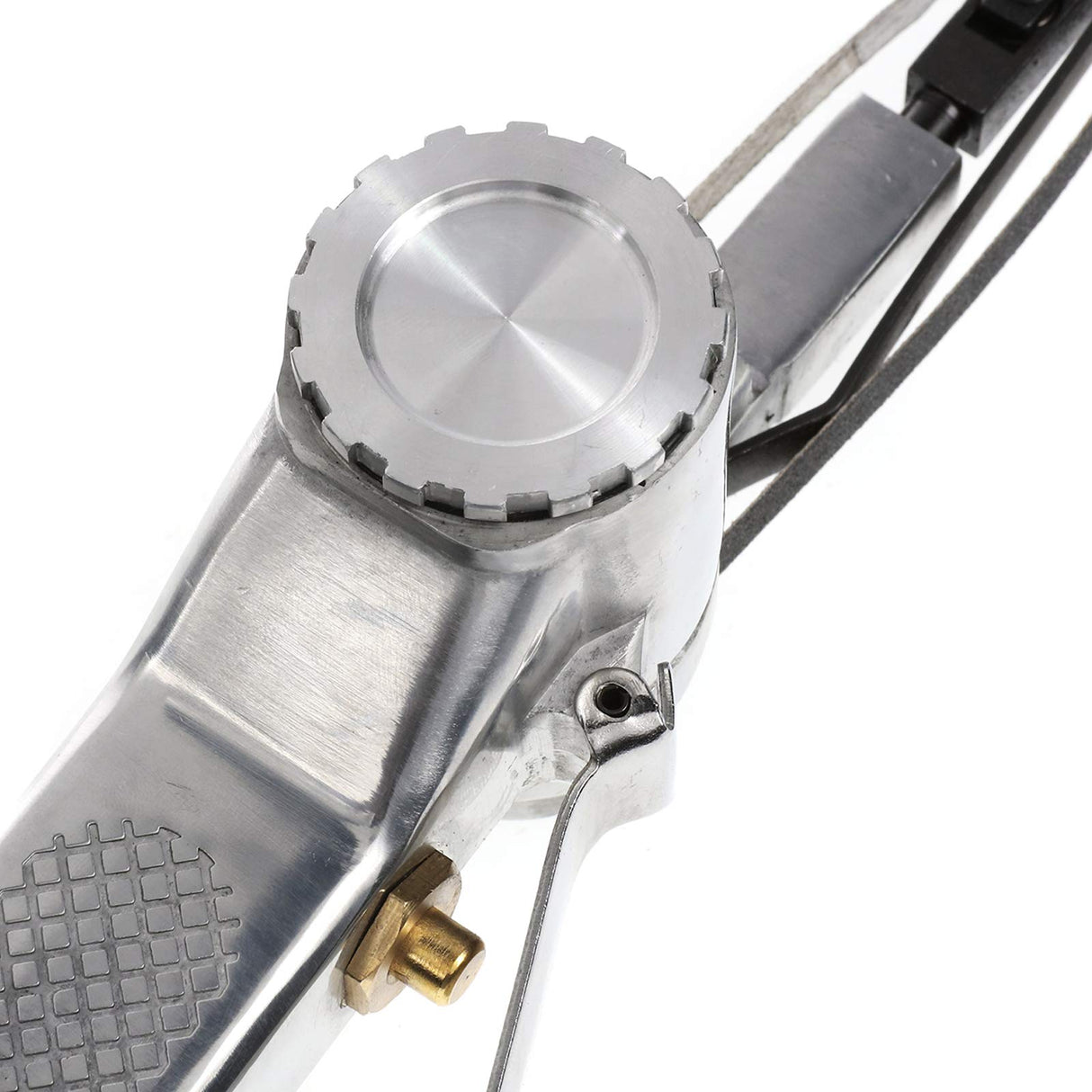 BEAMNOVA Mini Air Belt Sander for Woodworking Metal Working 3/8 Inch Handheld Angle Grinder Industrial Pneumatic Tool with 3 Belts 60/80/100 Grit BEAMNOVA