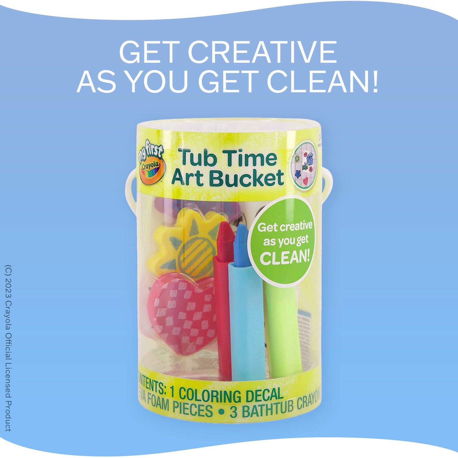 Crayola Taste Beauty My First Tub Time Art Pack, Bath-Time Toys with Red, Green, and Blue Crayons Crayola