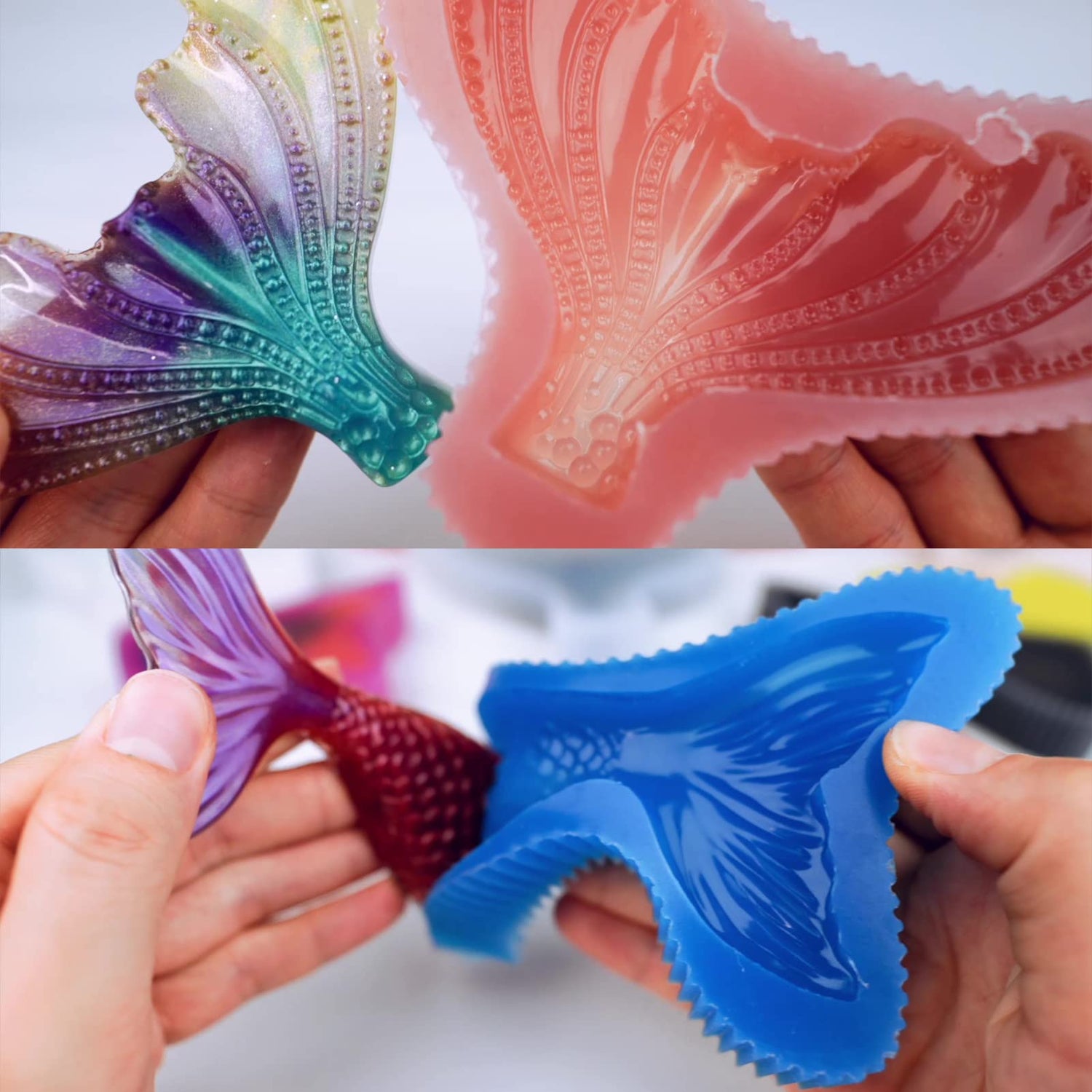 BBDINO Silicone Mold Making Kit 20A Silicone for Mold Making 1 Gallon/10 lbs/160 Oz, Silicone Mold Making Clear Translucent, 1:1 by Volume, Liquid BBDINO