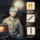 Elgin Ruckus Wireless Bluetooth Earplug Headphones, 25 dB Noise Reduction Ear Plug Earbuds, Noise Cancelling Mic, 12 Hour Battery, IP65 sweatproof, Elgin