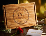 Personalized Cutting Board Valentines Day Gift, Custom Monogram Engraved Charcuterie Board, Anniversary Gift for Couple, Bridal Shower Gift Ideas, GIFTS TO ENGRAVE