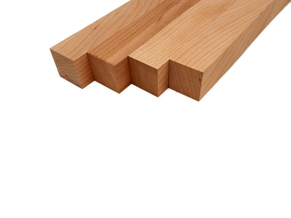 Cherry Lumber Square Turning Blanks 1.5" x 1.5" (4pc) (1.5" x 1.5" x 12")