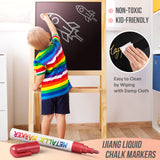 IJIANG Bundle Liquid Chalk Markers Set, 8 Pack Metallic Chalk Markers Pens & 24 Pack Liquid Chalk Markers IJIANG