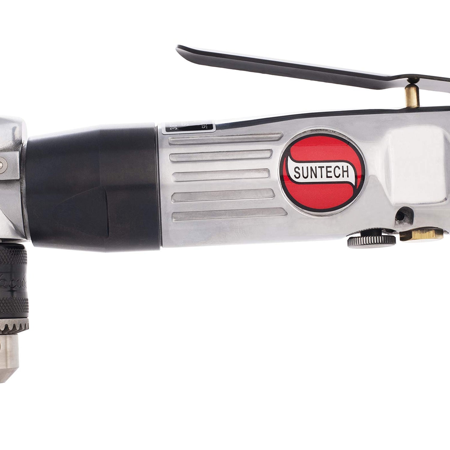 SUNTECH SM-709R Sunmatch 3/8" Reversible Pneumatic Angle Drill, Silver SUNTECH