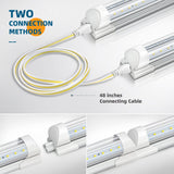 Barrina LED Shop Light 2ft, 20W 2500LM 5000K, T8 LED Light Fixture, Clear Cover, Ceiling and Utility Shop Light, Linkable Tube Lights, Shop Lights Barrina