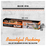 HORUSDY 64 Inch Adjustable Storage System, Wall Mount Tool Organizer, Hangers for Mop and Broom Holder Shovel, Rake, Broom Etc. HORUSDY