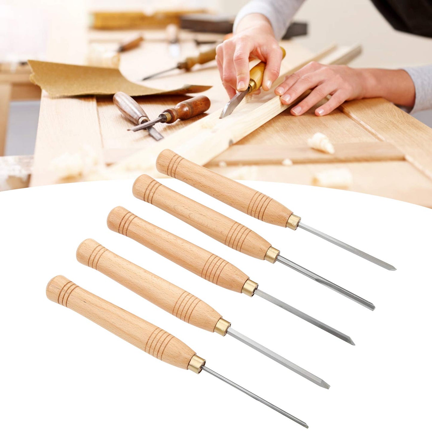 Wood Lathe Tools,Lathe Tools,Wood Turning Tools for Lathe,chisel set,5 Pcs,Chisels,Lathe Tools,Wood Turning Tools for Lathe,Wood Lathe Tools