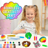 AluAbi Kids Sea Shell Painting Kit, Glow in The Dark Activities, Arts & Crafts Gifts for Boys and Girls Ages 4-12, Creative Art Activity Gift Toys AluAbi