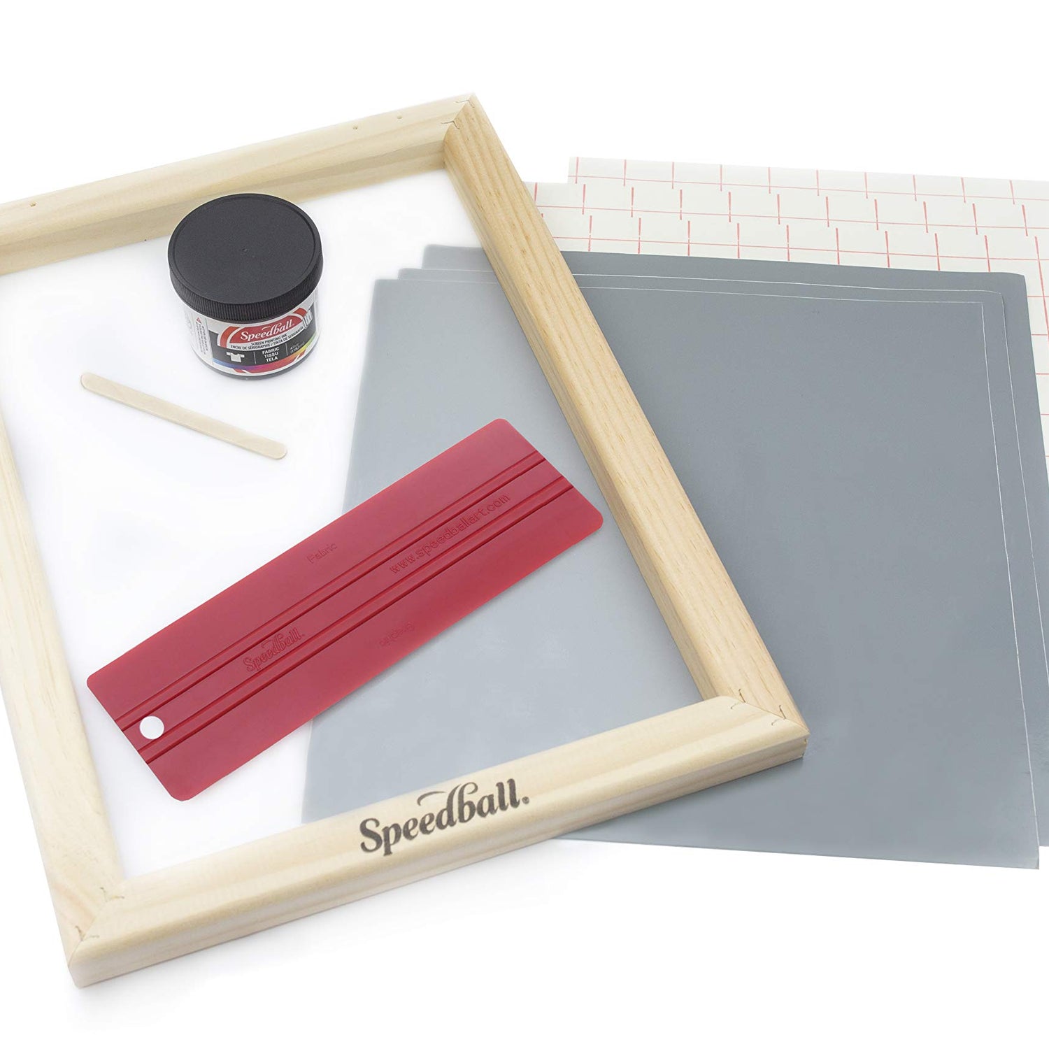 Speedball Beginner Screen Printing Craft Vinyl Kit, Use with Cutting Machine to Easily Print Custom T-Shirts and Home Decor Speedball