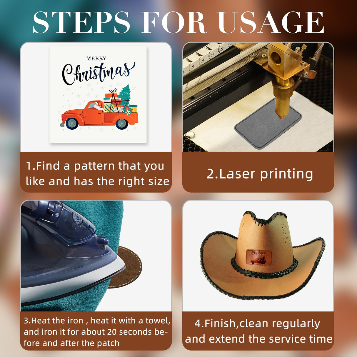 60 Pcs Blank Leatherette Hat Patches Rustic Laser Iron on Sewing Hat Patches with Adhesive Leather Patches for Hats Clothes Repair, 3 x 2 Inches Dunzy