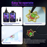 UV Resin 100g- VIDA ROSA RESIN Crystal Clear Hard Ultraviolet Curing Epoxy Resin For Jewellry Making Art Pendants, Earrings, Necklaces, Bracelets, VidaRosa