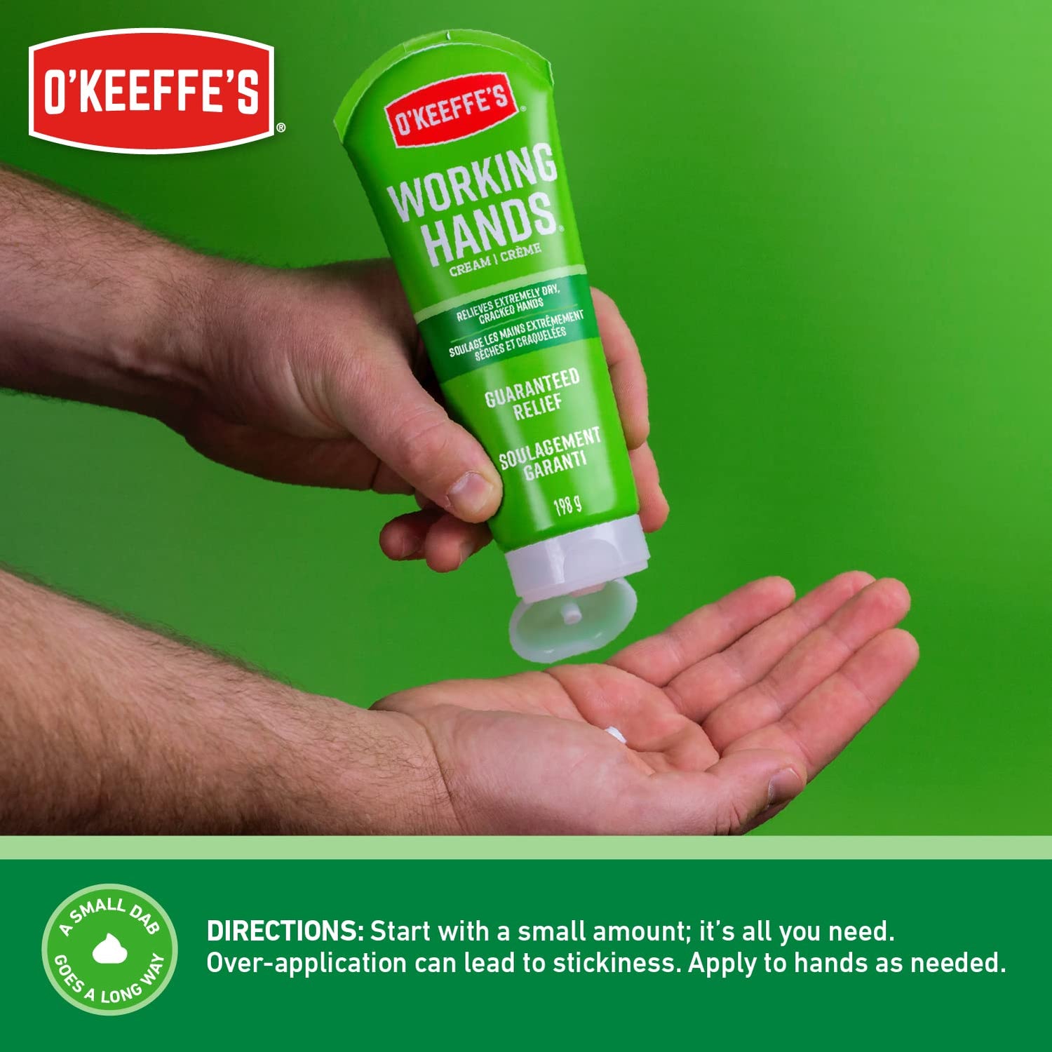 O'Keeffe's Working Hands Hand Cream, Relives and Repairs Extremely Dry Hands, 7 oz Tube (Pack of 1) O'Keeffe's