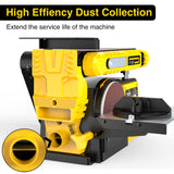 Woodskil 4.5-Amp Belt Disc Sander Combo, 4 x 36 in. Belt and 6 in. Disc Sander with 3/4HP Motor, Belt Sander for Woodworking with Base, Bench Sander Woodskil