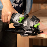 GALAX PRO 4Amp 3500RPM Circular Saw with Laser Guide, Max. Cutting Depth1-11/16"(90°), 1-1/8"(45°）Compact Saw with 4-1/2" 24T TCT Blade, Vacuum GALAX PRO