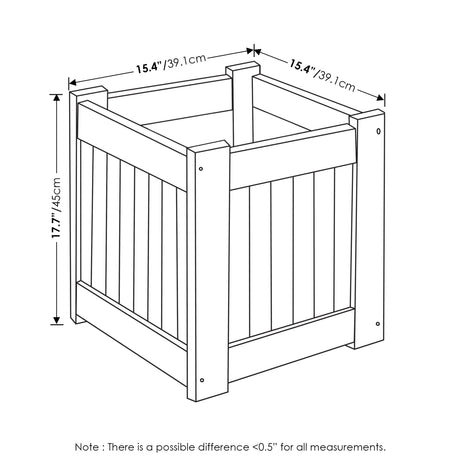 Furinno 2-FG16450 Tioman Hardwood Flower Box, Two-Pack, Natural Furinno