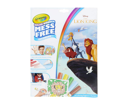 Crayola Lion King Pages & Markers Color Wonder Pad and Markers, Multicolor - WoodArtSupply