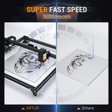 ORTUR Laser Master 2 Pro S2 LU2-10A,10W Output Power Laser Engraver and Cutter, 0.05 x 0.1mm Compressed Spot Laser Engraver for Wood and Metal, 400 x Ortur