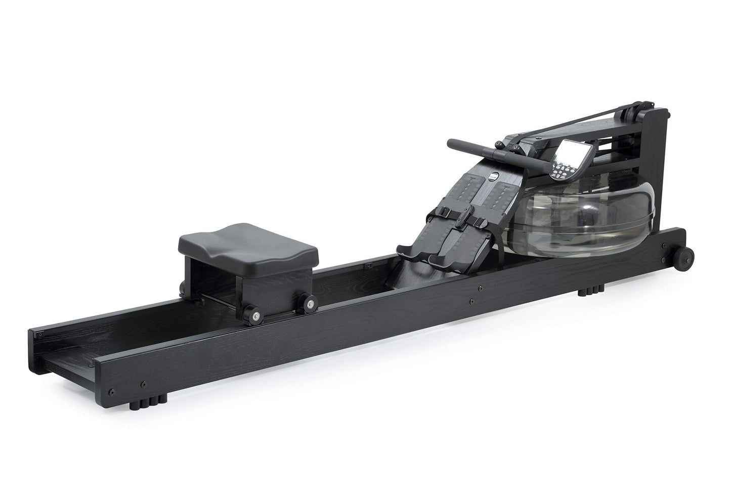 WaterRower Club All Black Rowing Machine in Ash Wood with S4 Monitor - WoodArtSupply