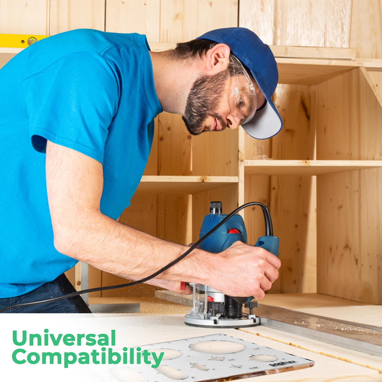 Router templates for Woodworking - 18 in 1 Inlay Template Kit for Working with Wood, Acrylic Router Templates, Decorative Stencil Tool for Design, poptuu