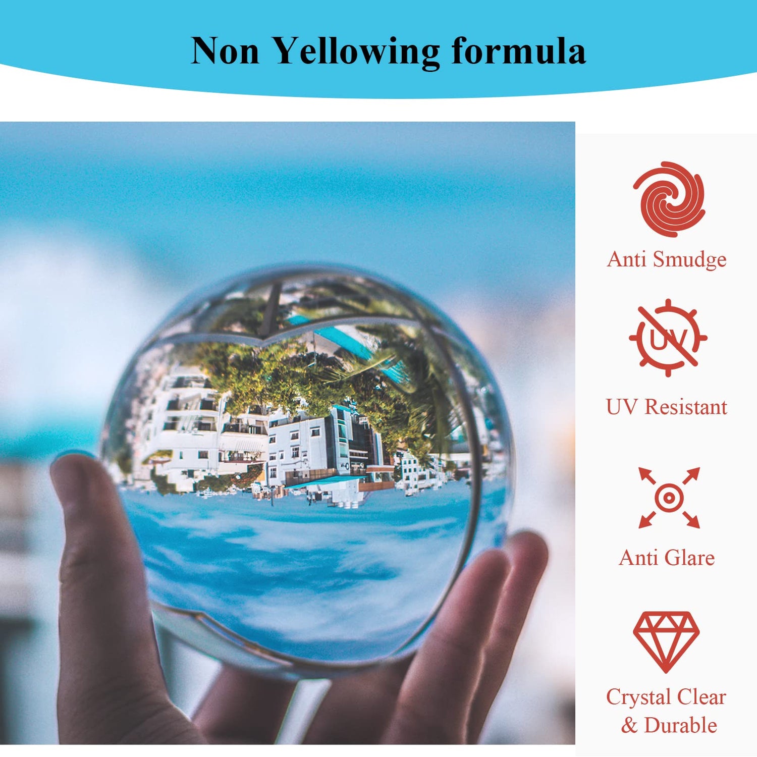 Epoxy Resin, 2Gallon/256OZ Resin Kit, Epoxy Resin Crystal Clear, Not Yellowing and No Bubble Self Leveling Easy Mix 1:1 Casting & Coating for DIY Shabebe