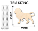 Unfinished Wood Lion Shape - Africa - Craft - up to 36" DIY 3" / 1/4" 24 Hour Crafts