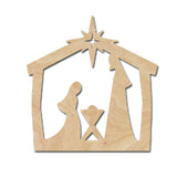 Nativity Wood Cutouts for crafts, Laser Cut Wood Shapes 5mm thick Baltic Birch Wood, Multiple Sizes Available Elliefont Styles