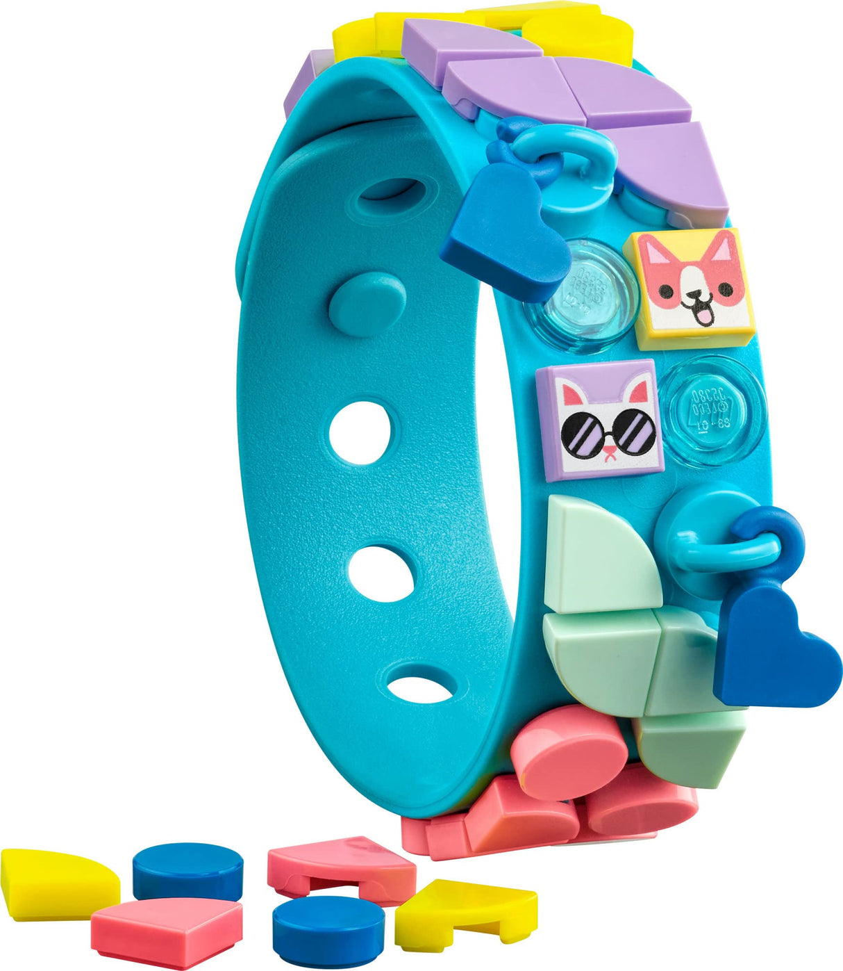 LEGO DOTS My Pets Bracelet 41801, Jewelry Making Kit for Girls and Boys with Dangling Charms, DIY Creative Toy Craft Set, Animal Theme with Kitty and LEGO