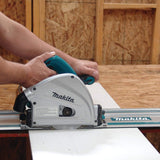 Makita SP6000J1 6-1/2" Plunge Circular Saw Kit, with Stackable Tool case and 55" Guide Rail, Blue Makita