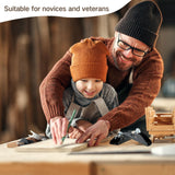 Lanties 2 Pcs Small Wood Planer Hand Tool 3.54 x 1.18 x 0.79 Inch Trimming Block Plane Woodworking Deburring Wood Shaver for Novices Veterans Lanties