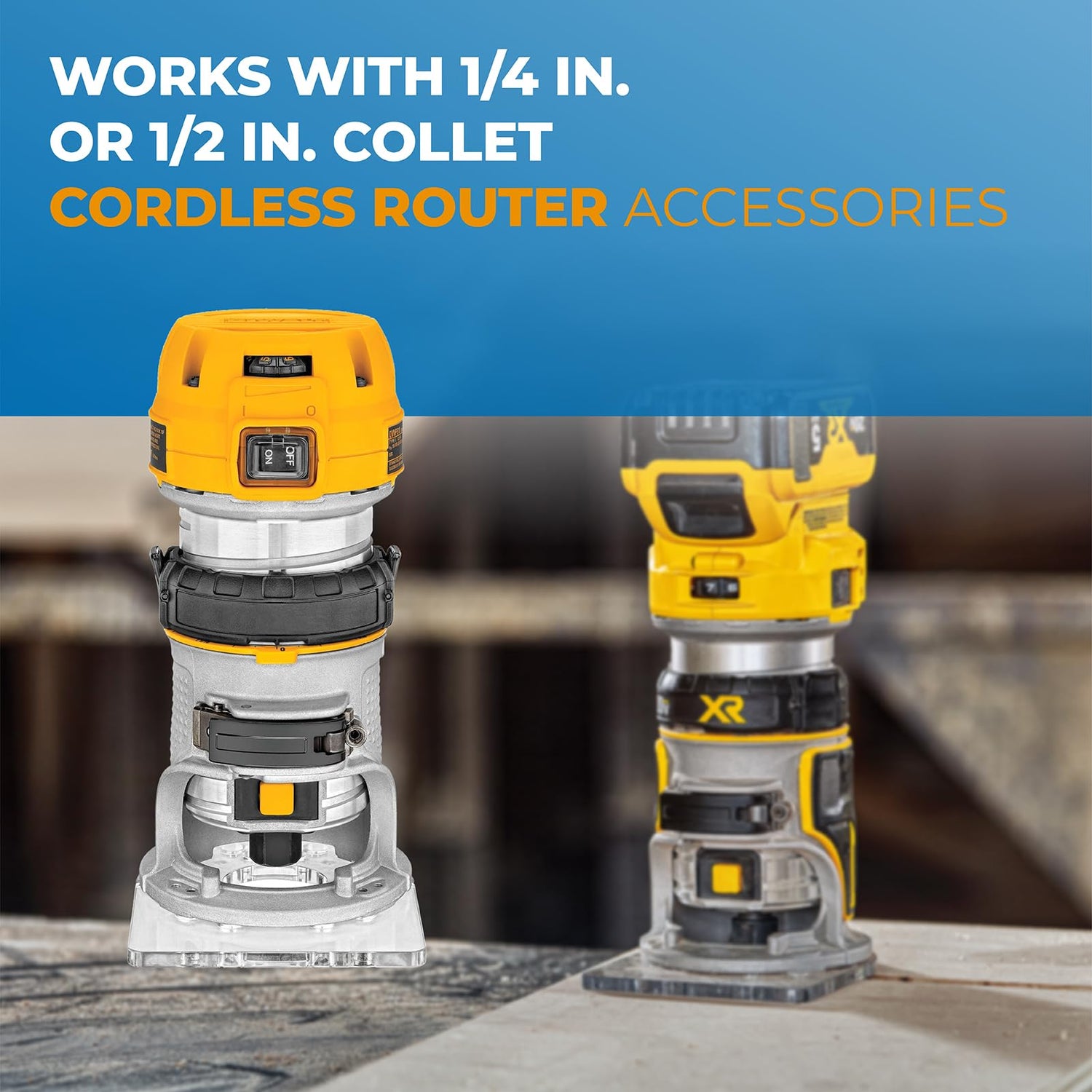 Pokin DNP617 Centering Cone Compatible with Dewalt Router, for Fixed Base Compact Router Subbase Centering Pin & Cone Works with 1/4 In. or 1/2 In. Pokin