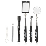 NEIKO 20736A (6) Piece Set, Magnetic Tool & Telescoping Mirror Set, Adjustable Telescoping Magnetic Pickup Tool, Flashlight 15lb Retriever Tool, 360 NEIKO