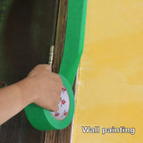 BOMEI PACK Green Painters Tape 2 inch Wide, Medium Adhesive Green Masking Tape 2 inch x 55 Yards (220 Total Yards) 4 Rolls, Residue-Free Wall Trim BOMEI PACK