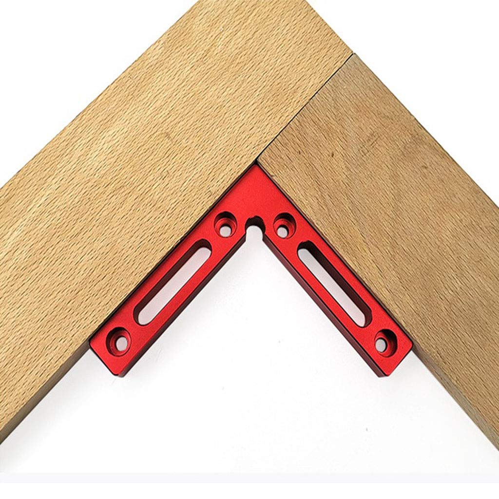 90 Degree 4.7" x 4.7" Positioning Squares (Pack of 2 Pieces), Aluminium Alloy Corner Clamping Square, Right Angle Clamps Woodworking Carpenter Tool Beikalone