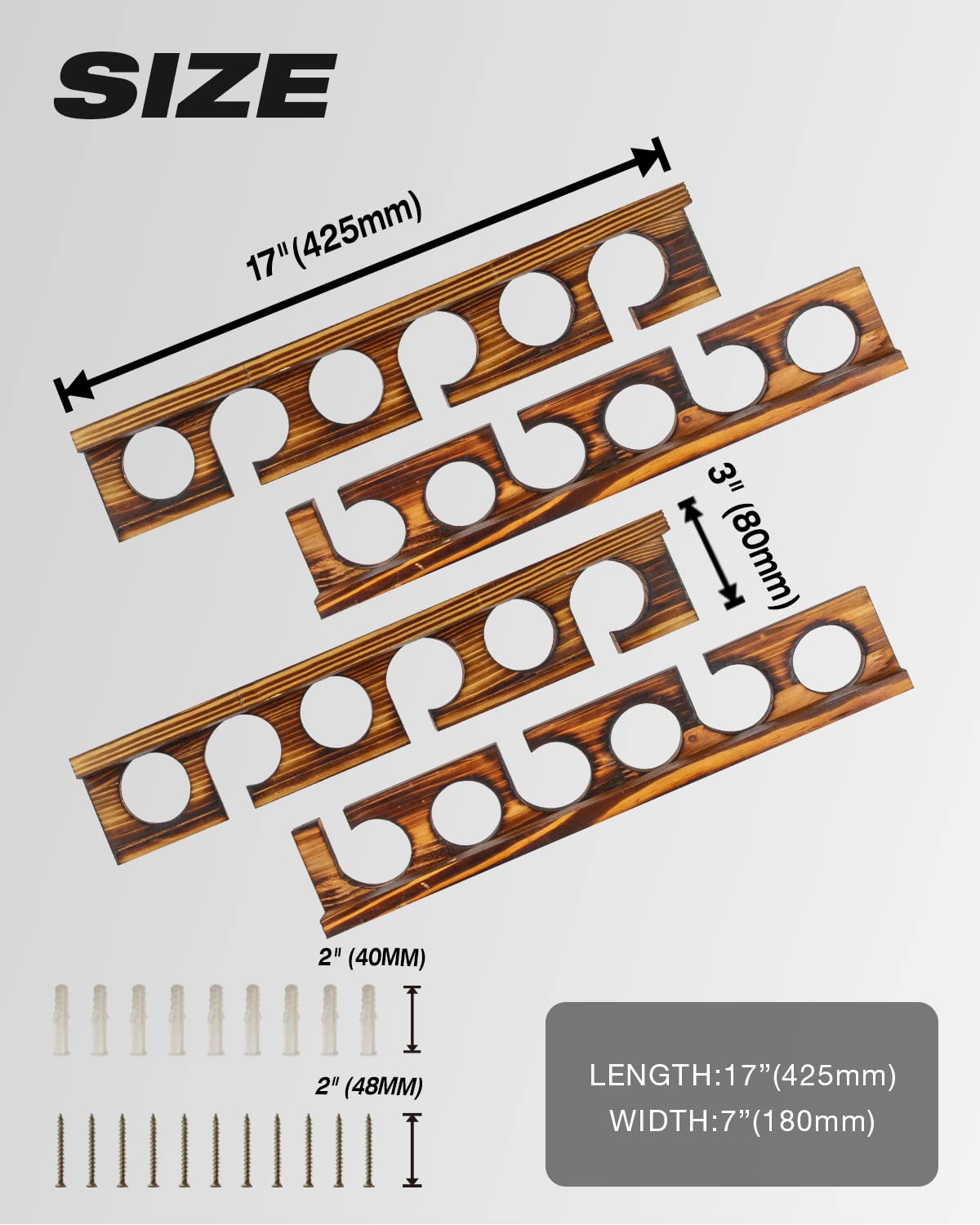 Ghosthorn Holds Up to 12 Rods Fishing Pole Rod Racks Wall or Ceiling Mounted Fishing Pole Rod Holders for Garage Storage Organizer Fishing Gear Ghosthorn