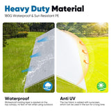 Quictent 10X20ft Upgraded Heavy Duty Carport Car Canopy Party Tent with 3 Reinforced Steel Cables-Gainsboro Quictent