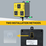 Automatic Vacuum Switch with Extra Outlet for Using More Power Tools, Ortis Dust Control Autoswitch Delay Vacuum On/Off to Prevent Circuit Overload Ortis