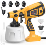 Paint-Sprayer-1000W-HVLP-High-Power-Electric-Spray-Paint-Gun 1400ml High Capacity Container 4 Nozzles and 3 Patterns Easy to Clean for Furniture Xavax