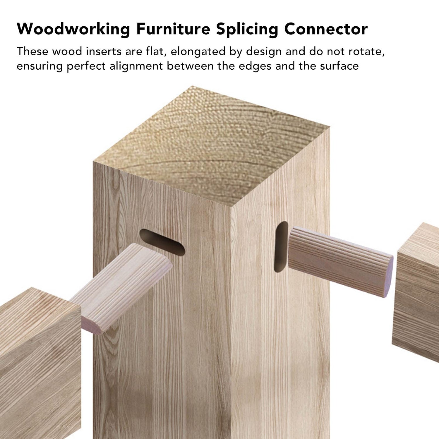 50PCS Domino Tenon Wood Domino Tenon Beech Cabinet Making And Frame Engineering, Domino Tenon For Beech Wood For Furniture Sewing, 6X20X40mm FTVOGUE