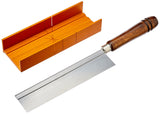 Olson Saw 35-241 Fine Kerf Saw 35-550 42 tpi with Aluminum Thin Slot Miter Box, Slot Size .014-Inch, Slot Angles 45, 60, 90, Cutting Depth 7/8-Inch ZONA