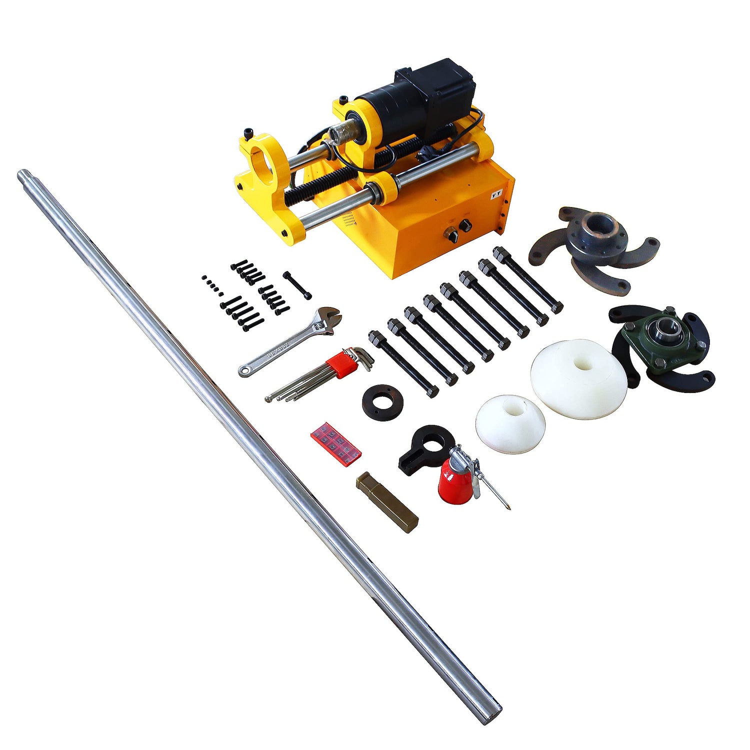 LGXEnzhuo 110V Portable Line Boring Machine, 45-180mm/1.77"-7.09" Boring Diameter, Hole Drilling Tool with 4.9ft Boring Bar for Excavator Loader LGXEnzhuo