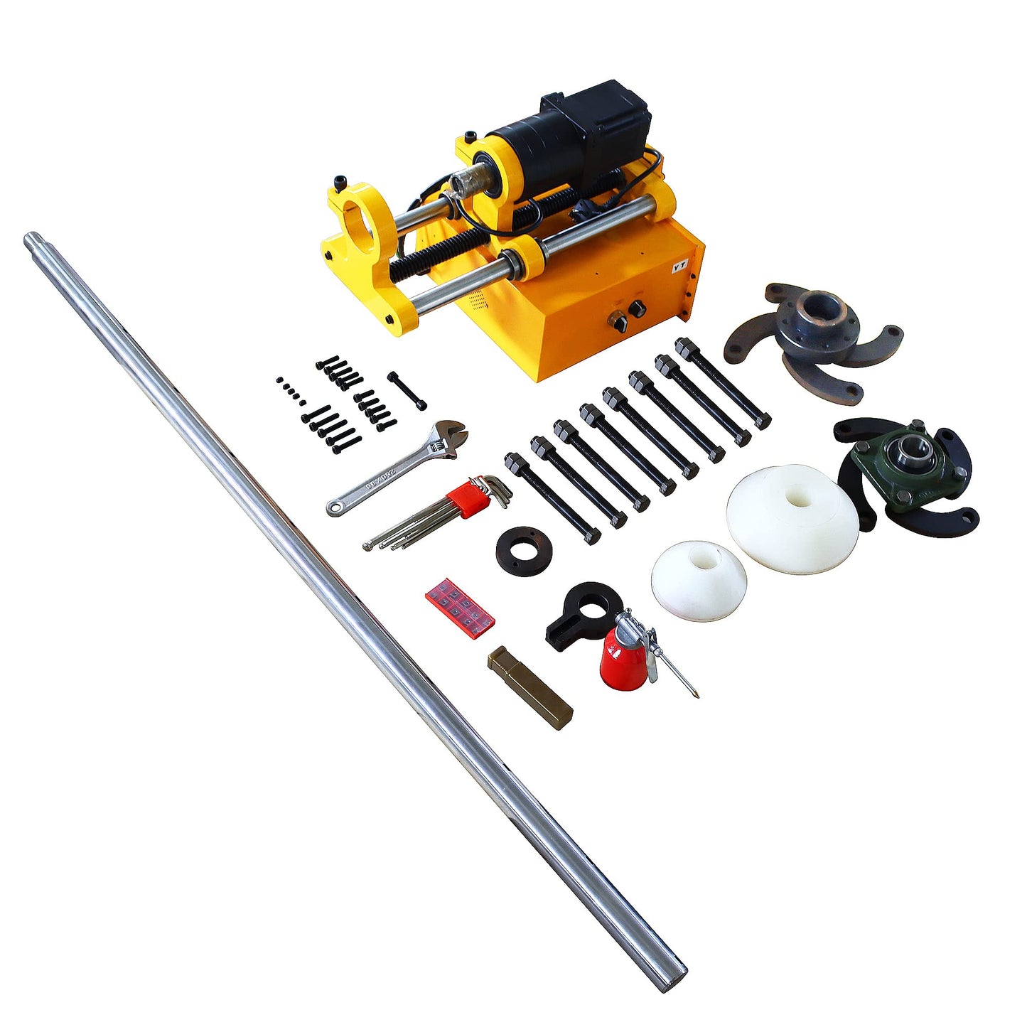 LGXEnzhuo 110V Portable Line Boring Machine, 45-180mm/1.77"-7.09" Boring Diameter, Hole Drilling Tool with 4.9ft Boring Bar for Excavator Loader - WoodArtSupply