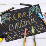 Dyvicl Metallic Marker Pens - Set of 9 Medium Point Metallic Markers Dyvicl