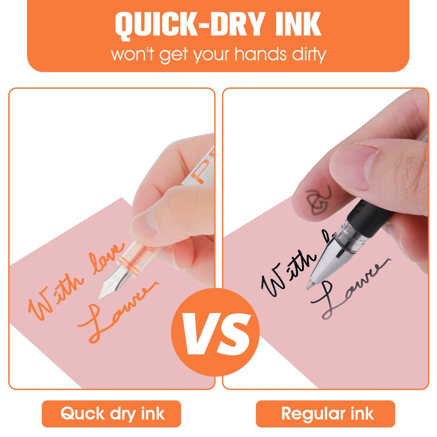 Cobee® 8 Colored Disposable Fountain Pens, Multicolor Ink Fine Point Pen Smooth Writing Calligraphy Pens for Sketching Journaling Calligraphy School Cobee