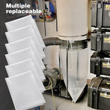 Dust collector bags （6pcs 6.5mil 19.5” diameter (31” wide) x 38” length） for Harbor Freight Central Machinery 70 gallon dust collector KIKINIKO